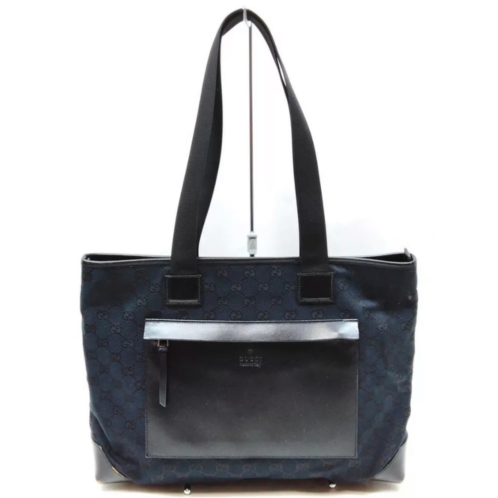 Authentic Gucci Bag  Black Leather and Nylon